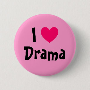I Love Drama Ronde Button 5,7 Cm