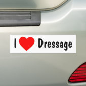 I Love Dressage Bumpersticker (Op auto)