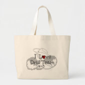 I Love Drill Team Grote Tote Bag (Voorkant)