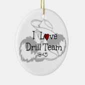 I Love Drill Team Keramisch Ornament (Rechts)