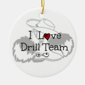 I Love Drill Team Keramisch Ornament (Voorkant)