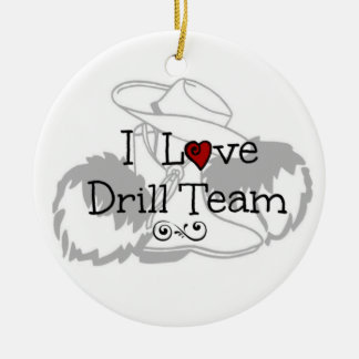 I Love Drill Team Keramisch Ornament