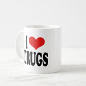 I Love Drugs Koffiemok (Voorkant links)
