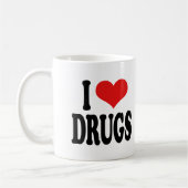 I Love Drugs Koffiemok (Links)