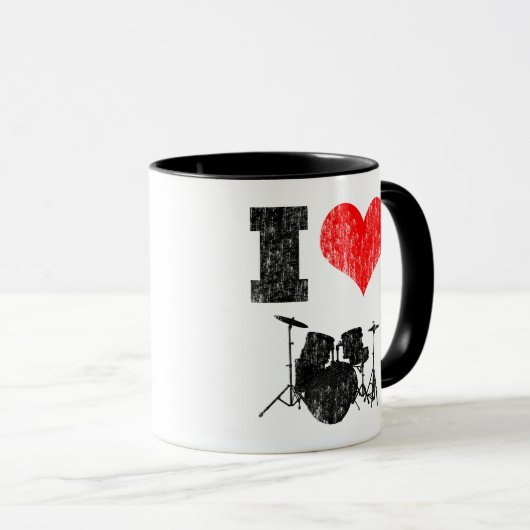 I Love Drums Mok (Voorkant rechts)