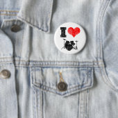 I Love Drums Ronde Button 5,7 Cm (In situ)