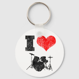 I Love Drums Sleutelhanger