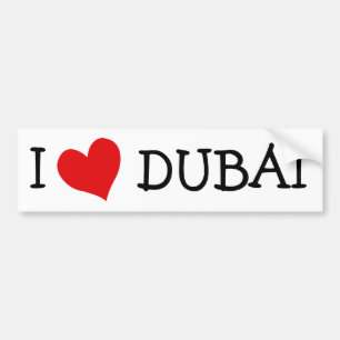 I Love DUBAI Bumpersticker