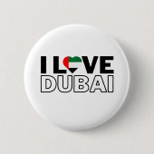 I LOVE DUBAI - For real Dubaians! Ronde Button 5,7 Cm (Voorkant)