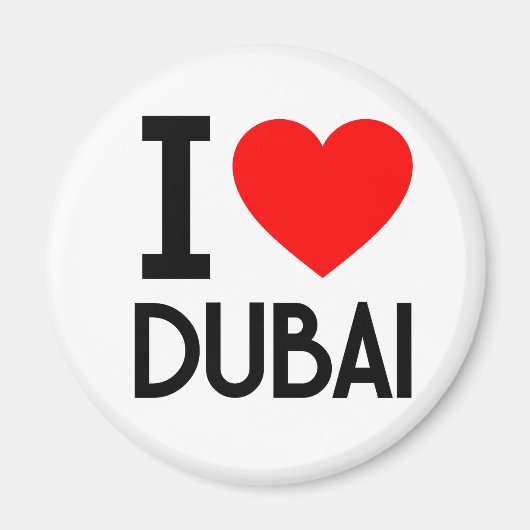 I Love Dubai Magneet (Voorkant)