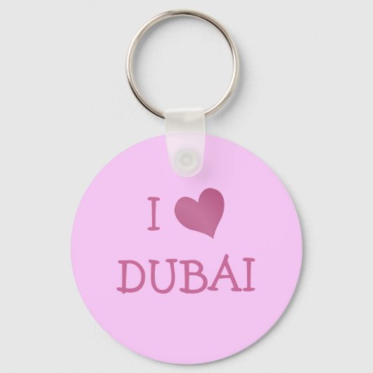 I Love DUBAI Sleutelhanger (Voorkant)