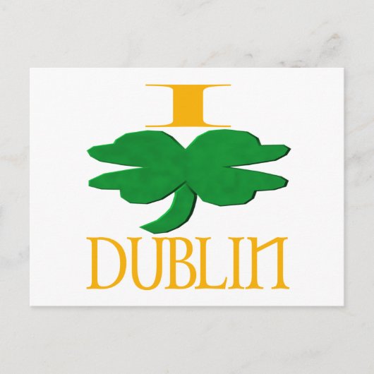 I Love Dublin Briefkaart (Voorkant)