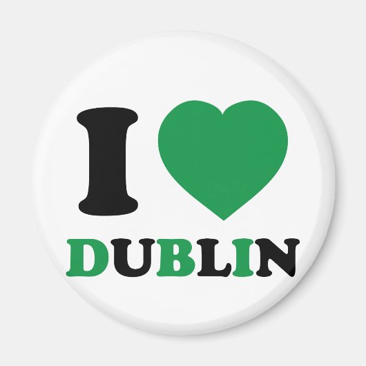 I Love Dublin Magneet (Voorkant)