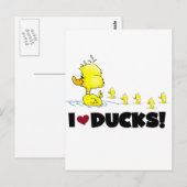 I Love Ducks Tshirts and Gifts Briefkaart (Voorkant / Achterkant)