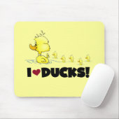 I Love Ducks Tshirts and Gifts Muismat (Met muis)