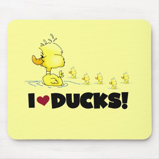 I Love Ducks Tshirts and Gifts Muismat (Voorkant)