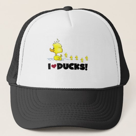 I Love Ducks Tshirts and Gifts Trucker Pet (Voorkant)