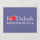 I Love Duluth Minnesota Briefkaart (Voorkant)