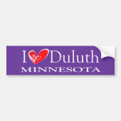 I Love Duluth Minnesota Bumpersticker (Voorkant)