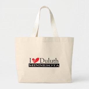 I Love Duluth Minnesota Grote Tote Bag