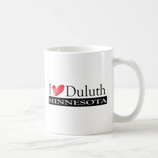 I Love Duluth Minnesota Koffiemok (Rechts)
