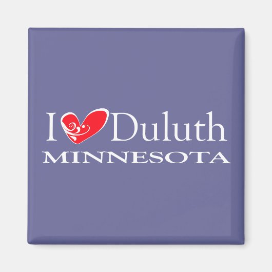 I Love Duluth Minnesota Magneet (Voorkant)