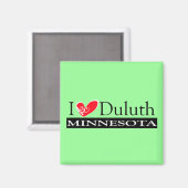 I Love Duluth Minnesota Magneet (Voorkant / Achterkant)