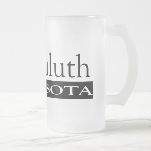 I Love Duluth Minnesota Matglas Bierpul (Rechts)