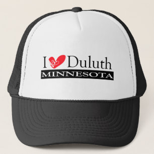 I Love Duluth Minnesota Trucker Pet