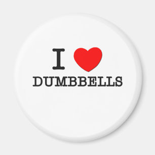 I Love Dumbbells Magneet