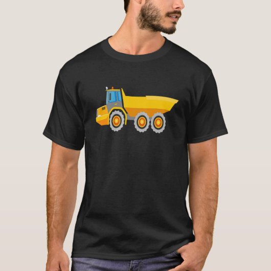 I Love Dump Truck Dump Construction Truck for Men T-shirt (Voorkant)