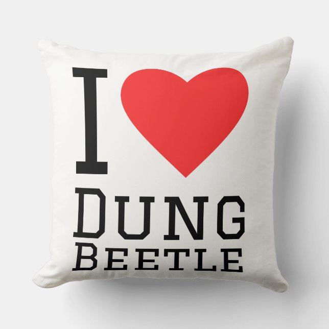 I love dung beetle  kussen (Voorkant)