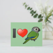 I Love Dusky Conures Briefkaart (Staand voorkant)
