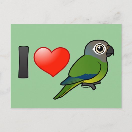 I Love Dusky Conures Briefkaart (Voorkant)