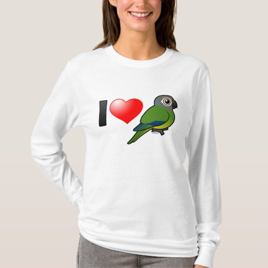 I Love Dusky Conures T-shirt (Voorkant)