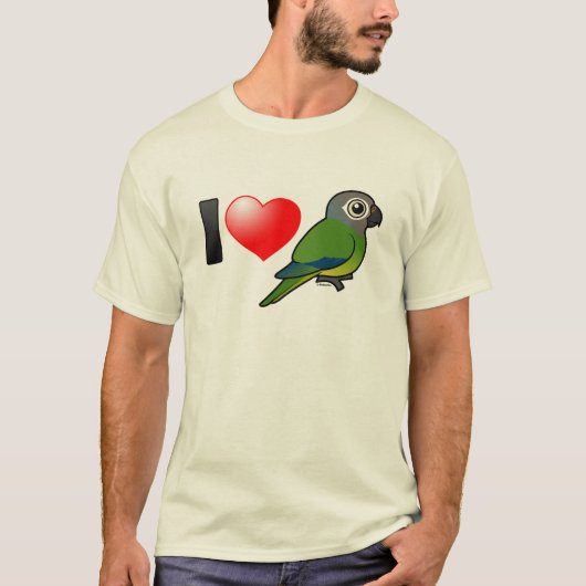 I Love Dusky Conures T-shirt (Voorkant)