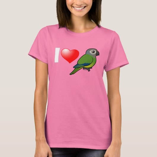 I Love Dusky Conures T-shirt (Voorkant)