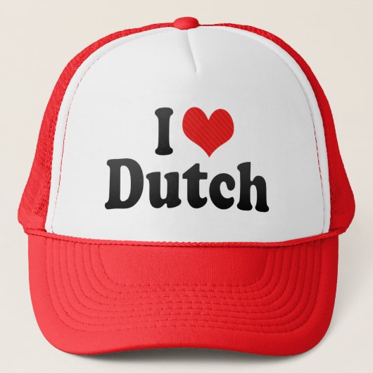I Love Dutch Trucker Pet (Voorkant)