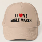 I Love Eagle Marsh™ Trucker Hat Pet (Voorkant)