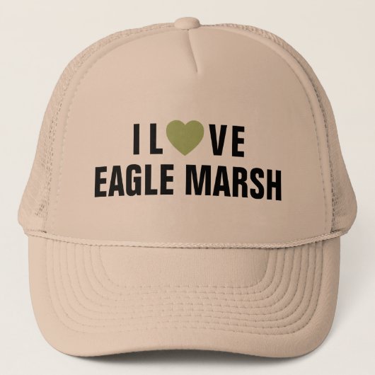 I Love Eagle Marsh™ Trucker Hat Pet (Voorkant)