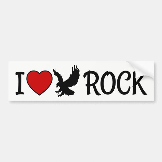I Love Eagle Rock California Red Heart Bumpersticker (Voorkant)
