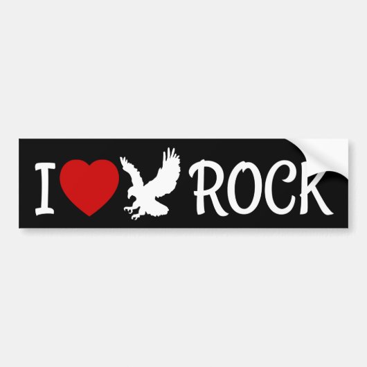 I Love Eagle Rock California Red Heart Bumpersticker (Voorkant)