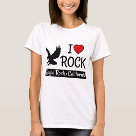 I Love Eagle Rock California Red Heart T-shirt