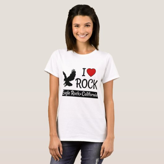 I Love Eagle Rock California Red Heart T-shirt (Voorkant volledig)
