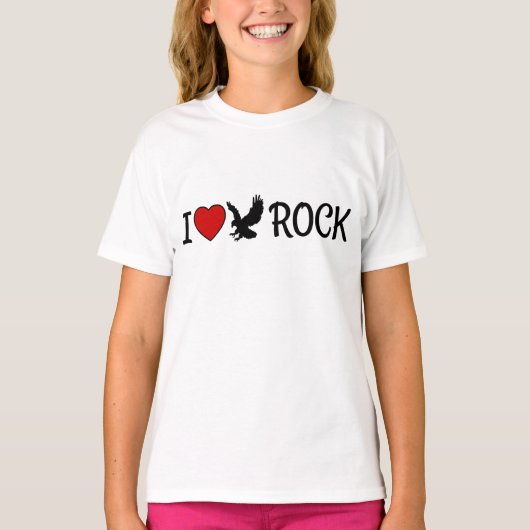 I Love Eagle Rock California Red Heart T-shirt (Voorkant)