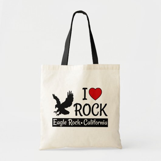 I Love Eagle Rock California Red Heart Tote Bag (Voorkant)