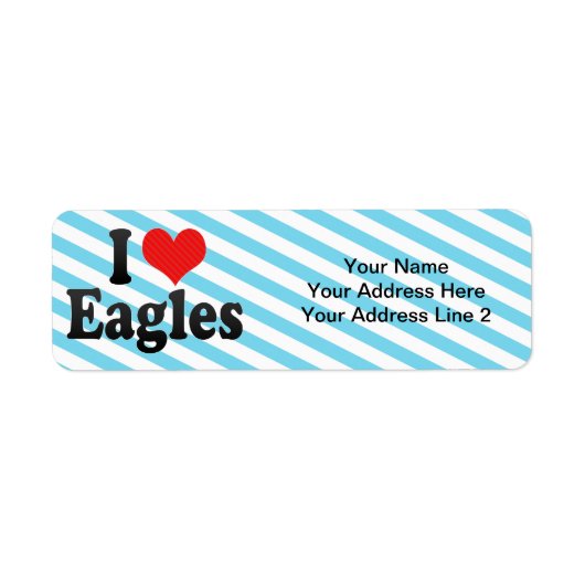 I Love Eagles Etiket (Voorkant)