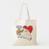 I Love Eagles Tote Bag (Achterkant)