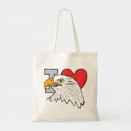 I Love Eagles Tote Bag