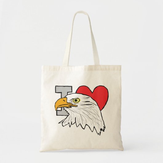 I Love Eagles Tote Bag (Voorkant)